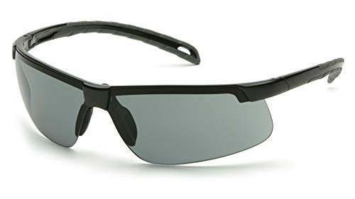 Pyramex Ever-Lite Lightweight Safety Glass Indoor/Outdoor Mirror Lens - color: Gray Lens/ Black Frame