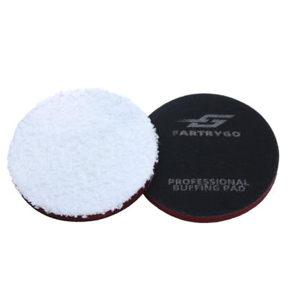 Microfiber Cutting Pads 5 Inch, Heavy Duty Polishing Pads for Dual Action Polisher, Scratch & Swirl Remover, Car Paint Finishing Buffing Pads (2 Pack) - size: 5 Inch