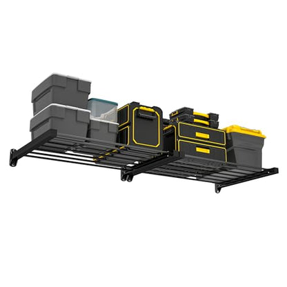 Ultrawall Heavy Duty Garage Wall Shelves, Wall Mounted Storage Shelves, Holds Up to 800Lbs, 2Pack, Black (33in) - size: 33in