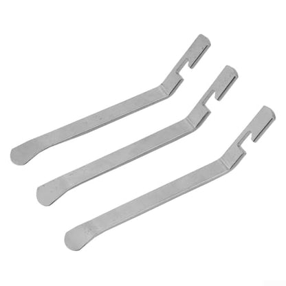 Professional Tire Changing Tool Set 3 Pack - Steel Tire Irons for Motorcycle for atv Dirt Bike - Bead Breaker Spoon with Hook for Easy Tube Installation - 4.7 Inch