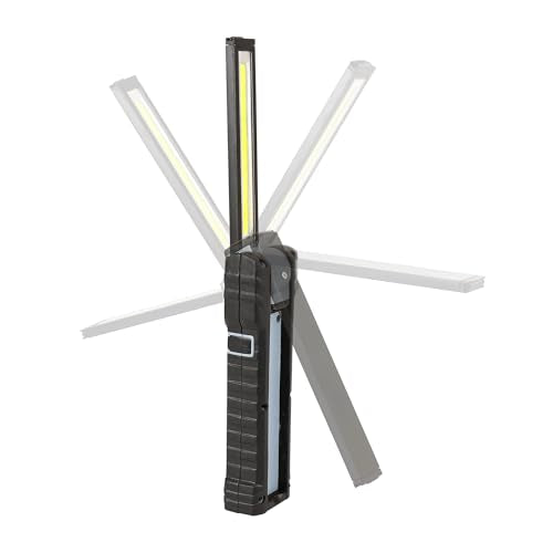 Feit Electric Compact Handheld LED Work Light Flashlight with 250/500 Lumens Ultra Bright, Magnetic Base, Hanging Hook, 6500K Daylight, Foldable and Rechargeable Handheld Flood Light - WORK500BAT - size: 13 inches