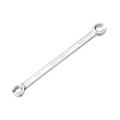 HARFINGTON Flare Nut Wrench 6mm x 8mm CR-V Nickel Plating Wrench for DIY Automotive Repairs and Household Maintenance - size: 6mm x 8mm