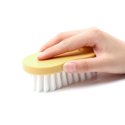 JSCARLIFE Car Interior Cleaning Brush, Deep Scrub Upholstery Scrubber, Soft Bristle Heavy Duty Handheld Scrub Brush for Car, Furniture, Sofa