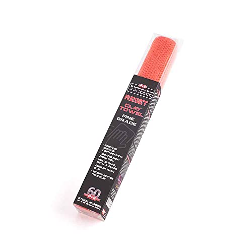 P&S Reset Clay Decontamination Towel – Fine Grade Clay Towel for Car Paint, Removes Fallout, Overspray & Rail Dust, Enhances Gloss & Sealant Bond, 12" x 12