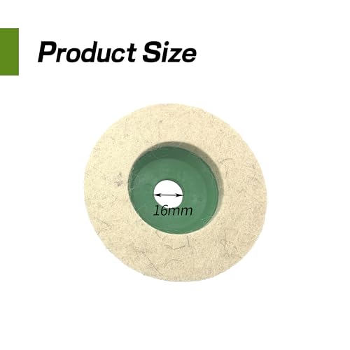 4Pcs 4 Inch Wool Polishing Wheel Disc Pad Ultimate Power Buffing for 100 Angle Grinder Polishing Kit Metal and Stainless Steel Wheels Buffing Disc Buffing Polishing Buffer Bore Dia