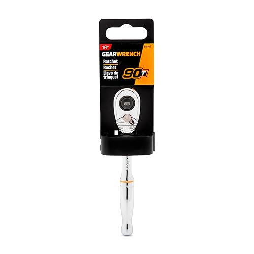 GEARWRENCH 1/4" Drive 90-Tooth Quick Release Teardrop Ratchet | 81014T - style: 1/4" Drive