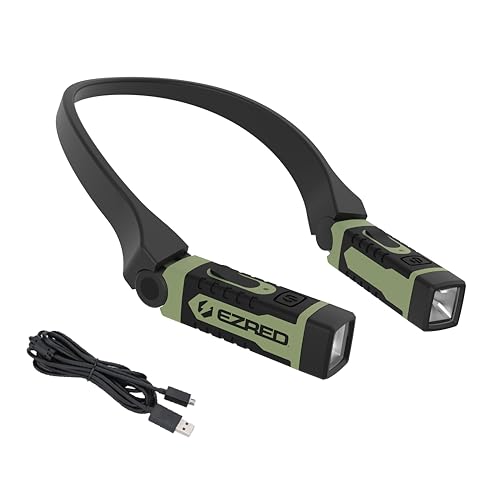 EZRED ANYWEAR Rechargeable Neck Light for Hands-Free Lighting, soft green - color: Soft Green
