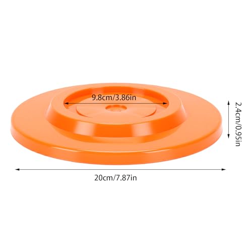Diydeg RV Leveling Block, 4Pcs Red Round Jack Feet 20cm Heavy Duty Car Leveling Pad Set Car Jack Feet Kit for Travel Trailer