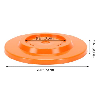Diydeg RV Leveling Block, 4Pcs Red Round Jack Feet 20cm Heavy Duty Car Leveling Pad Set Car Jack Feet Kit for Travel Trailer