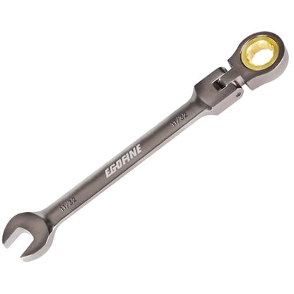Egofine 11/32 Ratchet Wrench Flex Head, 11/32 Wrench Ratcheting Combination Wrenches SAE, Industrial Grade Gear Spanner with 12 Point Box End, 72-Teeth Ratchet Nickel Plating, Chrome Vanadium Steel - style: 11/32inch