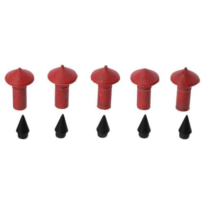 BYOBYO 180pcs Mushroom Shaped Tire Repair Insert Plugs Kits, Red Black Universal Rubber Replacement Sockets Tool for Motorcycle Tires