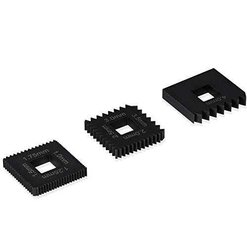 Metric Dies Set Similar to OTC 202817 for 7402 Universal Outside Thread Chaser Heavy Duty Steel Black 3PCS
