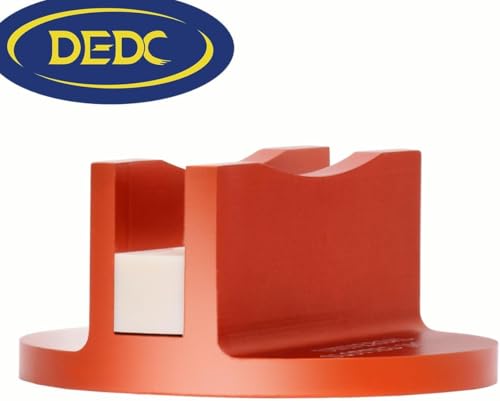DEDC Universal Aluminum Grooved Magnetic Jack Pad, Jacking Puck Pinch Weld Frame Rail Adapter, Oil Change Mush Haves, Change Tire Repair Tires Oil Must Have, for Car SUV Truck Pickup Sedan MPV Wagon - color: Orange 1 Pc