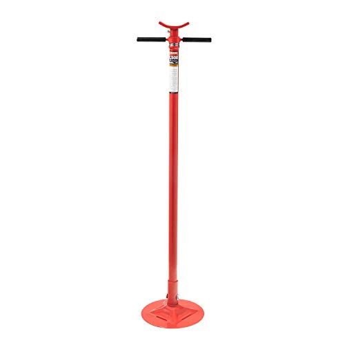 Sunex 6809A, Underhoist Support Stand, ¾ Ton Capacity, 12 Inch Diameter Base, Contoured Saddle, Bearing Mounted Spin Handle, Self-Locking ACME Threaded Screw, Supports Vehicle Components - size: Regular