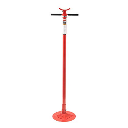 Sunex 7796 1000-Pound Air and Hydraulic Telescopic Transmission Jack & Sunex 6809A, Underhoist Support Stand, ¾ Ton Capacity, 12 Inch Diameter Base, Contoured Saddle, Bearing Mounted Spin Handle