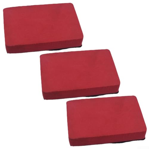 3Pcs Car Cleaning Clay Bar Pad Sponge Block Eraser for Paint Decontamination Removes Overspray Brake Dust Tree for sap Auto Detailing Kit Red Volcanic Mud