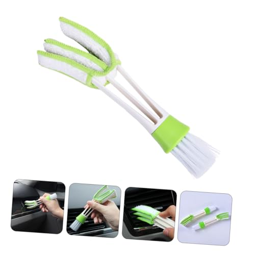 Zerodeko 3pcs Car Air Vent Cleaning Brush Set Mini Duster Interior Crevice Detail Brush for Dashboard and Air Conditioner Vents Automotive Dusting Tools