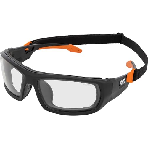 Klein Tools 60538 Gasket Safety Glasses, Professional PPE Protective Eyewear, Full Frame, Scratch Resistant, Anti-Fog, Indoor/Outdoor Lens - size: Gasket, Clear