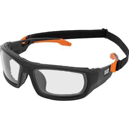 Klein Tools 60538 Gasket Safety Glasses, Professional PPE Protective Eyewear, Full Frame, Scratch Resistant, Anti-Fog, Indoor/Outdoor Lens - size: Gasket, Clear