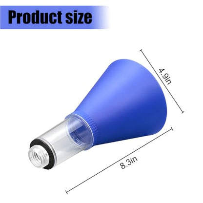 Car Engine Oil Funnel, Vehicle Threaded Locking No Spill Spout Directly into Filler Funnel, Automotive Diesel Change Tool Accessories, Compatible with Avalon Tercel Venza (Blue) - color: Blue