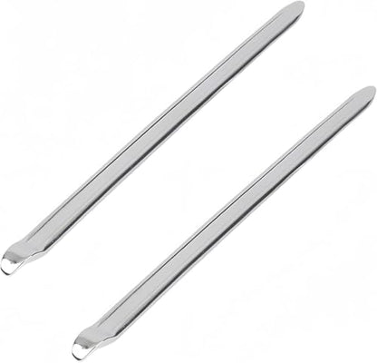 11.8 Inch Heavy Duty Tire Spoons Iron - Multi-Vehicle Tire Levers for Cars, Motorcycles, Bikes & Lawn Mowers 2 Pack