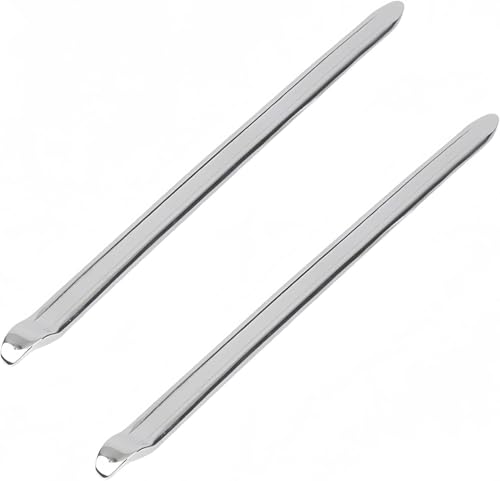 11.8 Inch Heavy Duty Tire Spoons Iron - Multi-Vehicle Tire Levers for Cars, Motorcycles, Bikes & Lawn Mowers 2 Pack