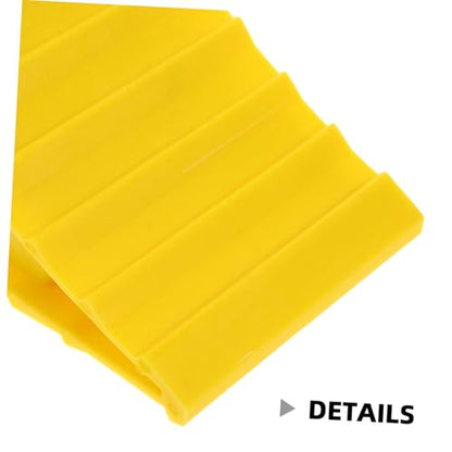 1Pair Heavy Duty Car Wheel Chocks Slip Tire Stoppers for Rvs Campers and Trucks Durable Portable Design Quick Setup for Safety and Stability