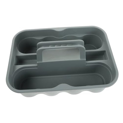 Cabilock Handheld Plastic Tool Basket for Cleaning Storage Organizer Dividers Handle for Car Wash Home Office Bath
