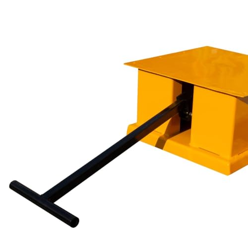 Heavy Duty Truck Ramps for Oil Changes, 20 Ton Capacity Car & Truck Service Ramps, Wide Wheel Lift Ramps for Maintenance, Pair, Yellow