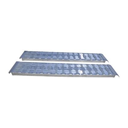 GEN-Y Hitch Extreme Duty Aluminum Loading Ramps - Set of 2, 10 Feet Long x 15 Inches Wide, 14000 LBS Capacity, Hybrid Hook and Plate Ends, Serrated Cross Rungs for Maximum Traction - size: 10 ft