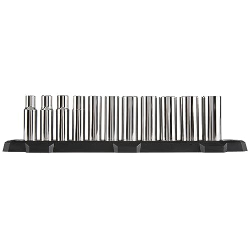 CRAFTSMAN Deep Socket Set, 1/2-Inch Drive, SAE, 12-Point, 11-Piece (CMMT12048) - style: SAE