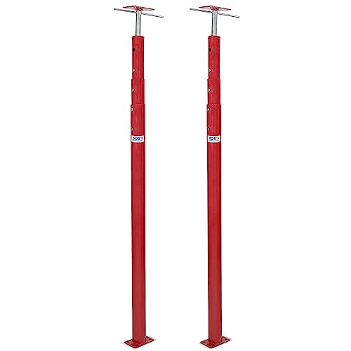 BISupply House Jacks for Leveling Crawlspace 3 Pack - 54-150 inch Adjustable Support Beam Basement Jack Post - Floor Lifting Joist Beam Brace for Cellar Ceiling - Screw Pole Jack - size: 54-150 Inch ( 3 PACK)