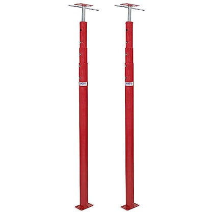 BISupply House Jacks for Leveling Crawlspace 3 Pack - 54-150 inch Adjustable Support Beam Basement Jack Post - Floor Lifting Joist Beam Brace for Cellar Ceiling - Screw Pole Jack - size: 54-150 Inch ( 3 PACK)