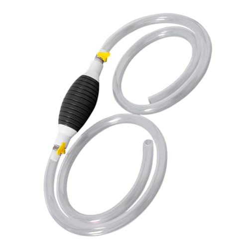 Portable Hand Siphon Pump Kit for Fuel Transfer Universal Liquid Sucker for Diesel and Water Includes Flexible Hose for Automotive and Outdoor Use