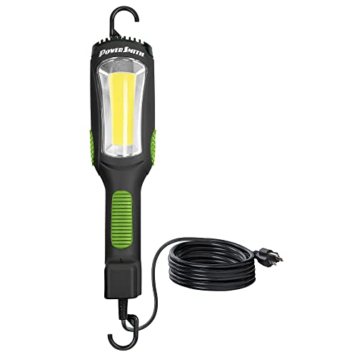 PowerSmith Work Light Magnetic Work Light 3000 Lumen 25 ft. 16/3 SJTOW Oil-Resistant Power Cord, 12 Amp Power Outlet (PDL3025)