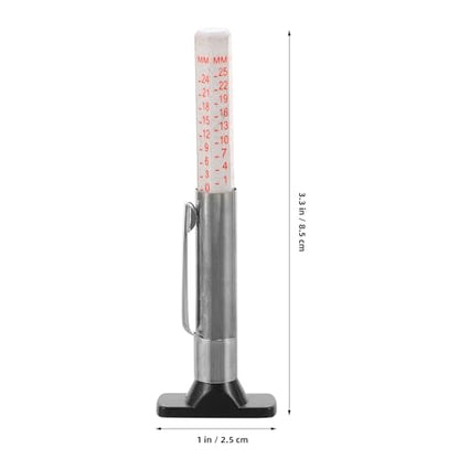 Happyyami Car Tire Depth Gauge 0-25mm Plastic Tread Measuring Tool for Accurate Tire Thread Depth Measurement Safety Suitable for DIY Enthusiasts and Professionals of Vehicles