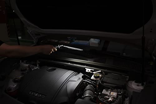 NextLED NT-7544 Heavy Duty Folding Work Light, Rechargeable, Double-Sided, 600x2 Lumen, Slim Magnetic Flashlight, W/Top Light, Aluminum Body, Magnetic Flashlight for Auto Repair/HVAC Inspection, IPX4 - style: 1200 Lumen Double Sided