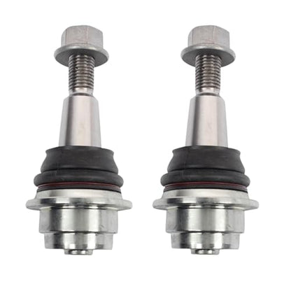 TRQ Front Lower Driver and Passenger Side Ball Joint Set Compatible with 14-19 Chevrolet Silverado 1500 15-20 Suburban 15-20 Tahoe 14-19 GMC Sierra 1500 15-20 Yukon 15-20 Yukon XL with Steel Arms - style: PSA27830