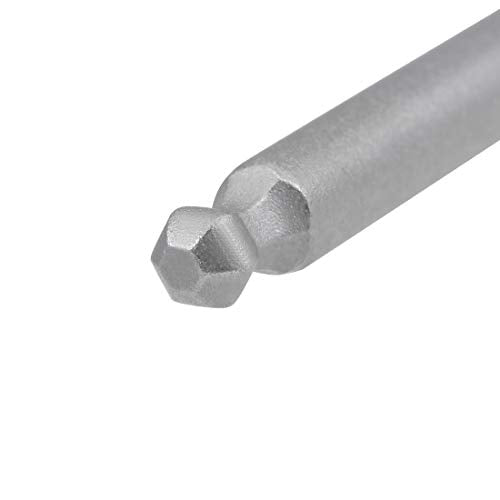 uxcell 3 Pcs H4 (4mm) Ball End Screwdriver Bits, S2 Steel Magnetic 2.6 Inch Long Drill Bit with 1/4 Inch Hex Shank - style: H4