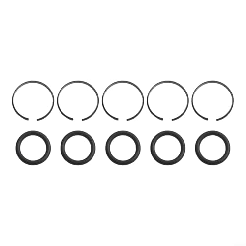 Pneumatic for IMPACT Wrench Socket Retainer Rings With O-Rings, Metal Construction For 3/8, 1/2, 3/4, 1 Inch Air Tools, 5 Sets Repair Kit For Automotive Garage(1 inch) - color: 1 inch