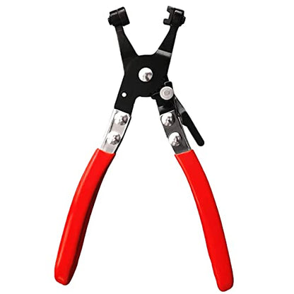 Wide & Flat band Hose Clamp Pliers, Coolant Hose Clips, Works on all Flat Band Style Hose Clamps of Removal and Installation,for Car Fuel Oil Water Pipe Repair Tools (Wide & Flat band Pliers) - style: Wide & Flat band Pliers