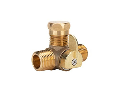 Camco Permanent Pump Converter Winterizing Kit- Allows You to Use Boat/RV Water Pump to Fill Pipes With Antifreeze - CSA Low Lead Content Certified (36543) | Circulates antifreeze through plumbing via water pump, brass 3-way valve, siphon tube, fits 1/2-1