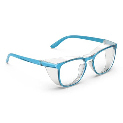 Stylish Safety Glasses, Clear Anti-Fog Anti-Scratch Protective Glasses For Men And Women - color: Seablue