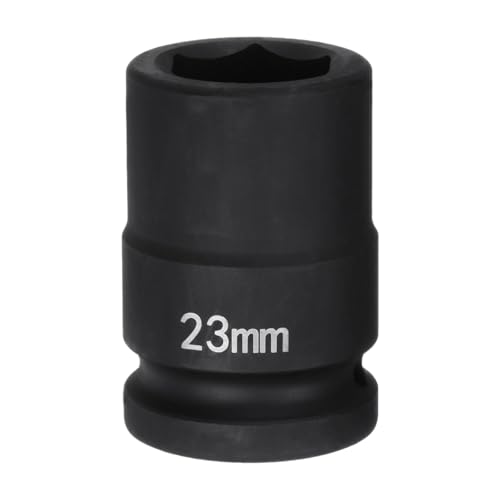 HARFINGTON 6-Point Impact Socket 3/4" Drive 23mm Metric 40Cr Alloy Steel Spindle Axle Nut Impact Socket - size: 23mm