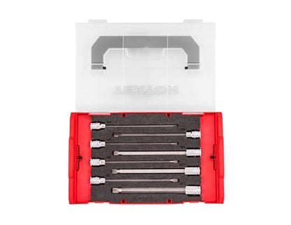 TEKTON Long Triple Square Bit Socket Set, 8-Piece | SHB91705 - size: 8-Piece (M4 - M12)