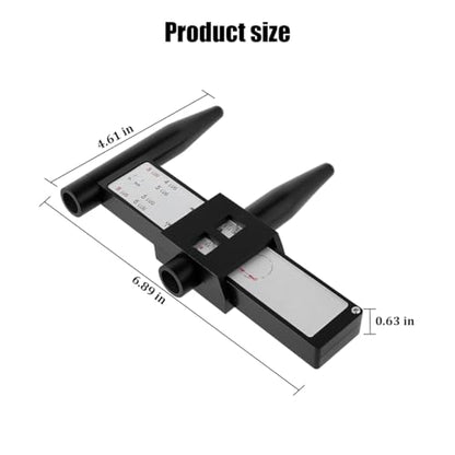 HZEL Car Wheel PCD Gauge, Vehicle Wheel Stud Rim Bolt Pattern Measuring Tool Sliding Caliper for 4 5 6 8 Holes, Automotive Lug Bolt Pattern Gauge PCD Ruler, Universal for Vehicles