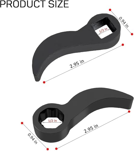 Automotive Suspension Strut Separator Tool Kit, Including a pry bar Wrench Adapter and Gloves, Compatible with V olkswagen, A UDI, B MW, F ord, P eugeot, C itroën