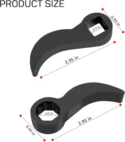 Automotive Suspension Strut Separator Tool Kit, Including a pry bar Wrench Adapter and Gloves, Compatible with V olkswagen, A UDI, B MW, F ord, P eugeot, C itroën
