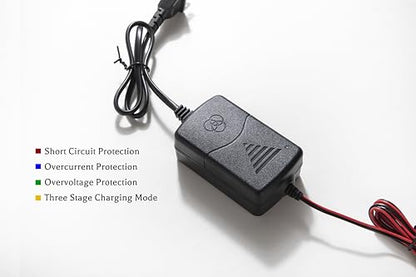 2Pc 12V 1000mA Automatic Battery Charger, Maintainer, Trickle and Desulfatorr with Short Circuit Protection…