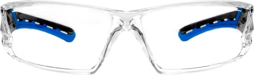 Ironwear 3085 Safety Glasses Anti-Fog ANSI Z87 Compliant with UVA and UVB Protection - color: Blue